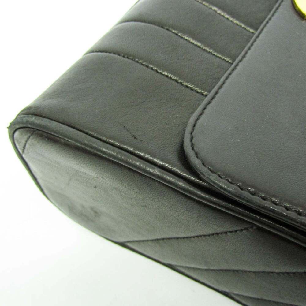 CHANEL Black Leather Shoulder Bag - Picture 7 of 16